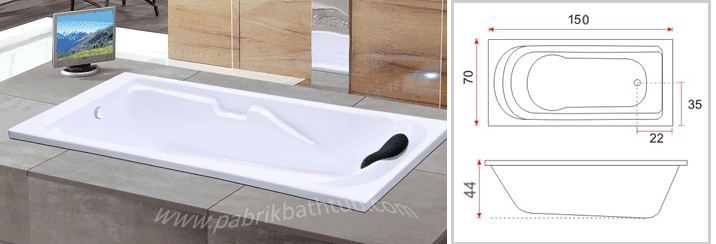 HARGA PABRIK BATHTUB UKURAN BATHTUB LONG JAKARTA